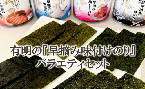 有明の『早摘み味付けのり』バラエティセット【A4-114】 2870639 - 福岡県飯塚市