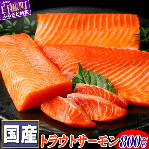 国産トラウトサーモン【800g】 2870861 - 北海道白糠町