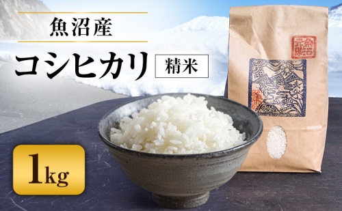 令和8年産　有機魚沼産コシヒカリ（精米）1kg 米 白米 お米 こしひかり 魚沼市 2871105 - 新潟県魚沼市