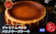 プレミアムバニラバスクチーズケーキ５号 【214_0004】