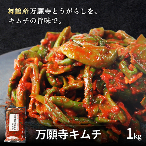 舞鶴産 万願寺とうがらしキムチ 1kg （500g×2袋） 冷蔵 | 万願寺キムチ 万願寺とうがらし 万願寺唐辛子 万願寺甘とう 万願寺 キムチ漬け 韓国キムチ 京都府 舞鶴市 京野菜 ご飯のお供 ごはんのお供 おつまみ 酒の肴 お酒のお供 焼肉のお供 箸休め ピリ辛 旨辛 発酵食品 キムチ好き 地元食材 2871254 - 京都府舞鶴市