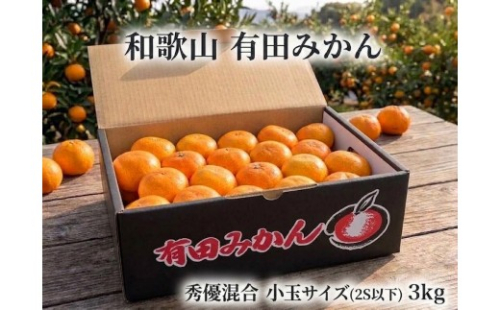 ［小玉サイズ（３Ｓ・２Ｓ）・秀／優混合］まる隆果樹園　和歌山有田産！早生みかん≪3kg≫［予約販売］ 2871917 - 和歌山県有田川町