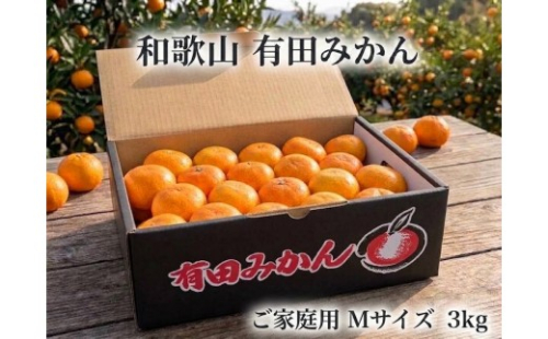 ［ご家庭用・サイズＭ］和歌山有田産！早生みかん≪3kg≫［予約販売］まる隆果樹園 2871920 - 和歌山県有田川町