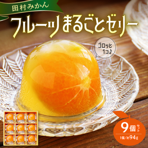 田村みかんフルーツまるごとゼリーセット 9個入り_AY6017 2871941 - 和歌山県湯浅町