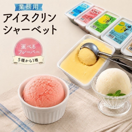 ＜【選べるフレーバー】アイスクリン／シャーベット 大容量 1L×1個＞ （バニラ・ストロベリー・ソーダ・ゆず・文旦から選べる）業務用アイス 横畠冷菓 あと味さっぱり イチゴ 苺 柚子 土佐文旦 ブンタン 高知県 佐川町 2872092 - 高知県佐川町