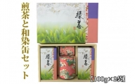 煎茶100g×2袋と和染缶セット(JAいぶすき/A-412)