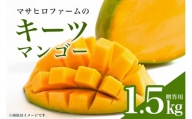 【2022年発送】沖縄マンゴー農園マサヒロファームのキーツマンゴー　贈答用　1.5kg
