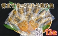 焼き魚 12枚 セット 簡単 レンジ 調理 骨まで まるごと 食べられる あじ ほっけ かます いわし 金目鯛 常温 保存  備蓄