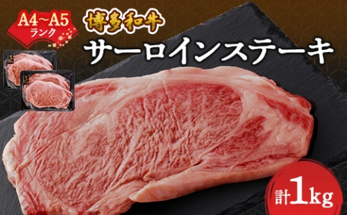 博多和牛サーロインステーキセット　1kg[250g×4枚]【1283021】