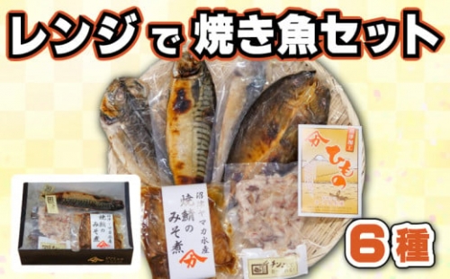 レンジ で 焼き魚 セット 6種 6枚 焼魚 レトルト 293940 - 静岡県沼津市