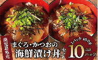 まぐろ・かつおの海鮮漬け丼セット100g×10パック(山川町漁協/A-419)