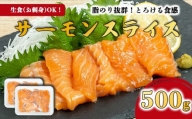 【価格改定予定】まるが水産 サーモン 刺身 切り落とし スライス たっぷり 500g 250g × 2パック