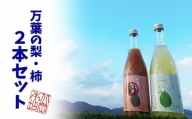 鳥取県産梨・柿リキュール「万葉の宴」2本セット