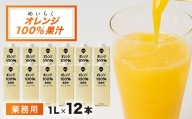 めいらく業務用100%果汁(オレンジ)　12本【1289797】