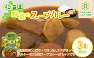 【北海道野菜のスープカレー】3食セット 北海道産野菜使用