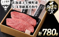 [022-N60]発送月が選べる(〜2024年8月まで) 北海道 和牛肉 5・4等級 冷凍ハンバーグ|十勝ナイタイ和牛 ミニステーキとハンバーグセット[計780g] ※オンライン申請対応