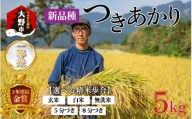 【令和5年産】越前大野産 一等米 帰山農園の「つきあかり」5kg 玄米