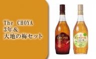C036 The CHOYA 3年&大地の梅セット / お酒 梅酒 南高梅 熟成 大阪府