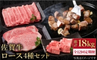 【全12回定期便】佐賀牛 ロース 食べ比べセット【肉の三栄】 [HAA090]