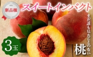 【新品種の桃】スイートインパクト ３玉 F20C-610
