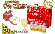 りんご缶ジュース 1箱30本入り | 青森産 津軽 つがる リンゴ 飲料 果汁100% ジュース [0023]