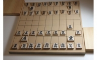 04D8002　将棋駒と将棋盤のセット(押駒・折盤)