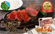 【おおいた和牛】1ポンドステーキ（約454g）  牛肉 和牛 赤身 ステーキ おおいた 1ポンド 肉厚 冷凍 柔らかい 豊後牛 A01067