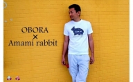 789TOKUNOSHIMA発ブランド　OBORA　Tシャツ　【Amami rabbit：White】