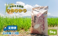 かめまる農園 の 「 ひのひかり 」 5kg （ 2ヶ月毎 × 3回 ） | 米 こめ お米 おこめ 白米 精米 ヒノヒカリ 熊本県 玉名市 定期 定期便