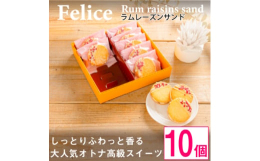 「大人のラムレーズンサンド」は、ネグリタラム54度を使用。自家製ラムレーズンはラム酒の薫り高く芳醇な味わいです。クリームはバター100%にホワイトチョコレートをプラスしてミルキーに仕上げ、ほんのり塩味