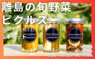 離島の旬野菜ピクルス〈Ken's Pickles〉3本セット [大崎上島産野菜使用]