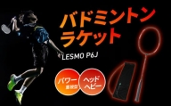 バドミントンラケット　LESMO　P6J バドミントン ラケット 大分市 スポーツ 本格派 数量限定 高品質 競技用 日本製 カバー付き R14042