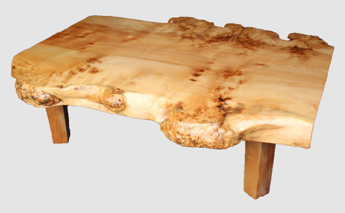 【04】座卓（テーブル）カバ・一枚天板【厚さ約6cm 29kg】 32961 - 北海道白糠町
