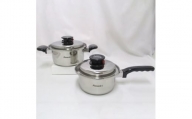 3層鋼 ピナクルII 片手鍋 & 両手鍋セット FCSF035002