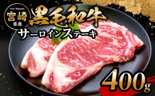 宮崎県産 黒毛和牛 サーロインステーキ 200g×2枚_M201-004_01