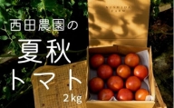 [7〜12月発送] 大崎上島産 西田農園の夏秋トマト 約2kg（10〜15個程度）