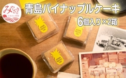 【ふるさと納税】青島パイナップルケーキ 6個入り×2箱_M213-002