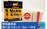 令和5年産 美郷町のお米 秋田県産 特別栽培米 あきたこまち・ゆめおばこ食べ比べセット 牛肉カレー付き