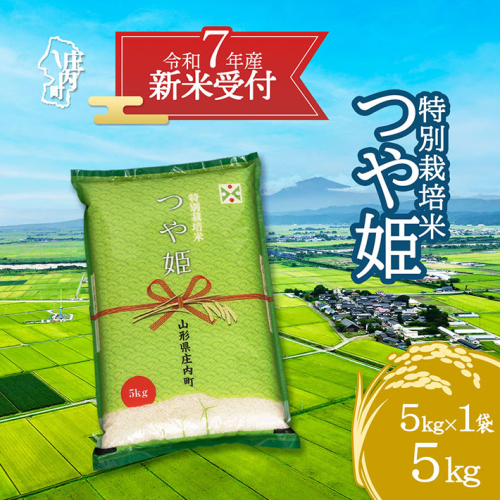 【新米受付 10月発送】R7年産 つや姫 5kg(入金期限:2025.9.15) 342609 - 山形県庄内町