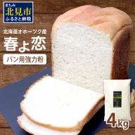 【Z9-013】【北海道オホーツク産】パン用強力粉 春よ恋 4kg