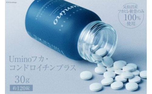 Umino フカ・コンドロイチンプラス 250mg×約120錠 計30g [石渡商店 宮城県 気仙沼市 20563670] サプリメント プロテオグリカン コンドロイチン コラーゲン 国産 魚 343928 - 宮城県気仙沼市