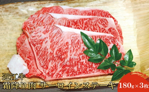 近江牛霜降り肉 サーロインステーキ（180g×3枚） 344836 - 滋賀県米原市