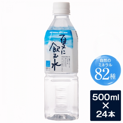 A-312 【先行予約】夏に飲む水 500mlペットボトル 24本 【6～10月発送】