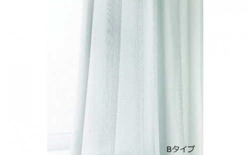 H161　3柄6サイズから選べる“ミューファン”多機能レースカーテン2枚セット　【12：Bタイプ(100×228cm)】