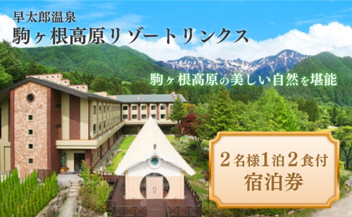 早太郎温泉「駒ヶ根高原リゾートリンクス」　2名様宿泊券 チケット 旅行券  35646 - 長野県駒ヶ根市