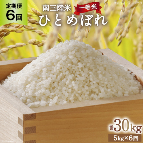 6回 定期便 米 気仙沼産 南三陸米 ひとめぼれ 5kg 総計30kg [気仙沼市物産振興協会 宮城県 気仙沼市 20565807] お米 こめ コメ 白米 精米 一等米 ブランド米 ご飯 ごはん 小分け 家庭用 357509 - 宮城県気仙沼市