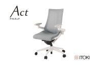イトーキ アクトチェア ホワイト×ホワイトグレー オフィスチェア[メッシュ・ハイバック/ウレタンキャスター / 4Dリンクアームレスト / 快適な座り心地/通気性に メッシュ素材/フレキシブルバックレスト / 360°回転 / 11.5cm座面上下昇降 / 完全完成品/日本製・こだわりの品質] ゲーミングチェア KG477JEM1W9T7F (KG-477JEM1W9T7C)[EI001W]