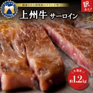 【訳あり】牛肉 サーロイン 【上州牛】 約1.2kg (約200g×6枚) 群馬県 千代田町