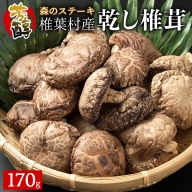 【特撰】 椎葉村産 乾し椎茸 香菇 (こうこ) 170g【森のステーキ】