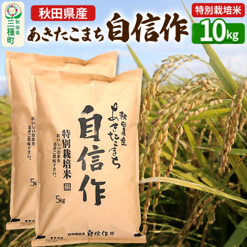 【白米】あきたこまち 自信作 10kg(5kg×2袋) 令和7年産   367890 - 秋田県三種町